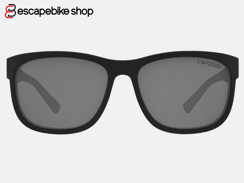 Tifosi Swank XL Smoke Polarized Lens Sunglasses - Blackout-1